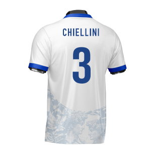 Italy Heritage Football Jersey (Wolvate) Adult Short Sleeve (Chiellini 3)