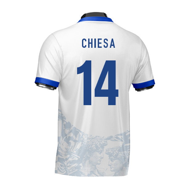 Italy Heritage Football Jersey (Wolvate) Adult Short Sleeve (Chiesa 14)
