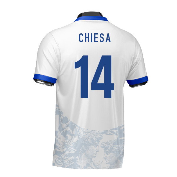 Italy Heritage Football Jersey (Wolvate) Adult Short Sleeve (Chiesa 14)