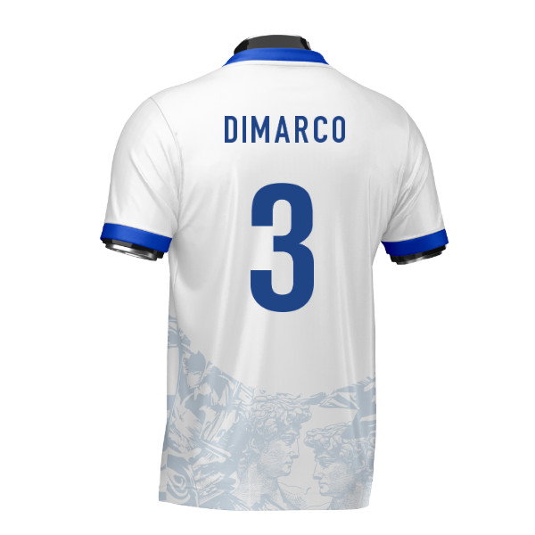 Italy Heritage Football Jersey (Wolvate) Adult Short Sleeve (Dimarco 3)