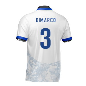 Italy Heritage Football Jersey (Wolvate) Adult Short Sleeve (Dimarco 3)