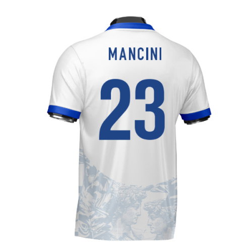 Italy Heritage Football Jersey (Wolvate) Adult Short Sleeve (Mancini 23)