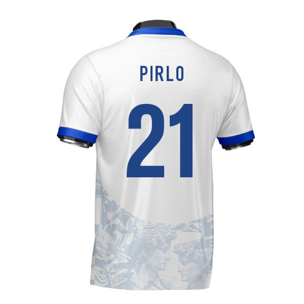 Italy Heritage Football Jersey (Wolvate) Adult Short Sleeve (Pirlo 21)