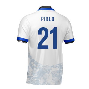 Italy Heritage Football Jersey (Wolvate) Adult Short Sleeve (Pirlo 21)