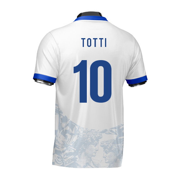 Italy Heritage Football Jersey (Wolvate) Adult Short Sleeve (Totti 10)