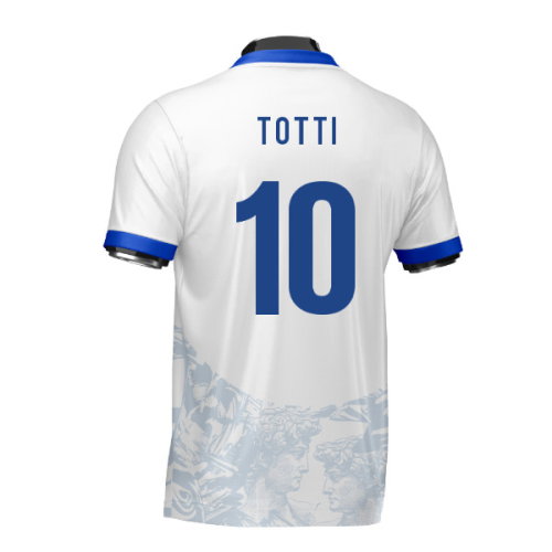 Italy Heritage Football Jersey (Wolvate) Adult Short Sleeve (Totti 10)