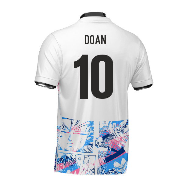 Japan Dragon Ball Z Heritage Football Jersey (Wolvate) Adult Short Sleeve (Doan 10)
