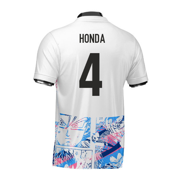 Japan Dragon Ball Z Heritage Football Jersey (Wolvate) Adult Short Sleeve (Honda 4)