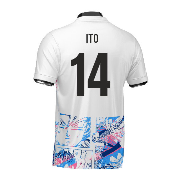 Japan Dragon Ball Z Heritage Football Jersey (Wolvate) Adult Short Sleeve (Ito 14)