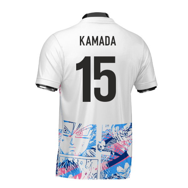 Japan Dragon Ball Z Heritage Football Jersey (Wolvate) Adult Short Sleeve (Kamada 15)