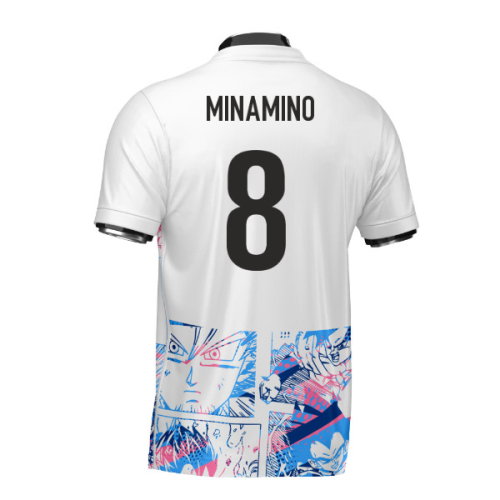 Japan Dragon Ball Z Heritage Football Jersey (Wolvate) Adult Short Sleeve (Minamino 8)