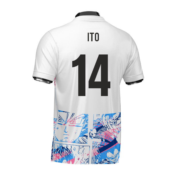 Japan Dragon Ball Z Heritage Football Jersey (Wolvate) Kids Short Sleeve (Ito 14)