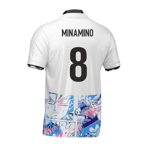 Japan Dragon Ball Z Heritage Football Jersey (Wolvate) Kids Short Sleeve (Minamino 8)