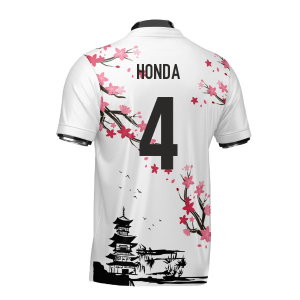 Japan Samurai Heritage Football Jersey (Wolvate) Adult Short Sleeve (Honda 4)