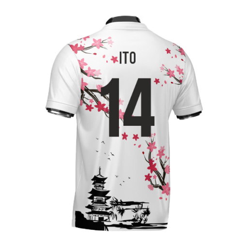 Japan Samurai Heritage Football Jersey (Wolvate) Adult Short Sleeve (Ito 14)