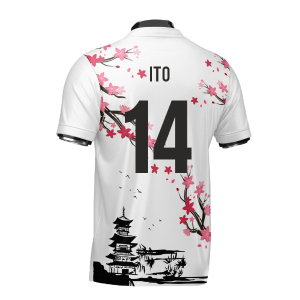 Japan Samurai Heritage Football Jersey (Wolvate) Adult Short Sleeve (Ito 14)