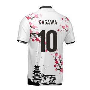 Japan Samurai Heritage Football Jersey (Wolvate) Adult Short Sleeve (Kagawa 10)