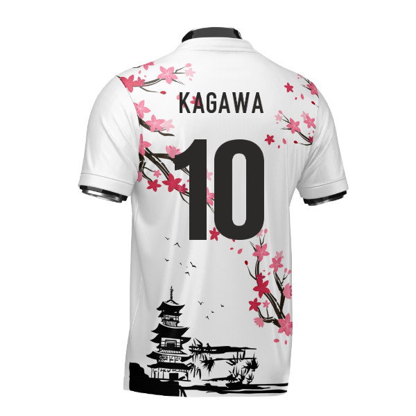 Japan Samurai Heritage Football Jersey (Wolvate) Adult Short Sleeve (Kagawa 10)