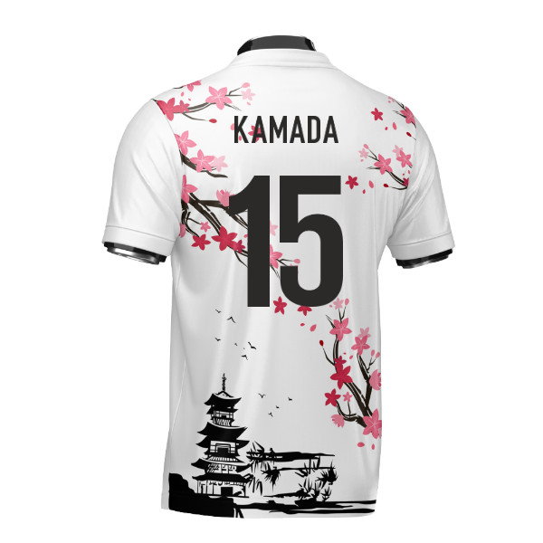 Japan Samurai Heritage Football Jersey (Wolvate) Adult Short Sleeve (Kamada 15)
