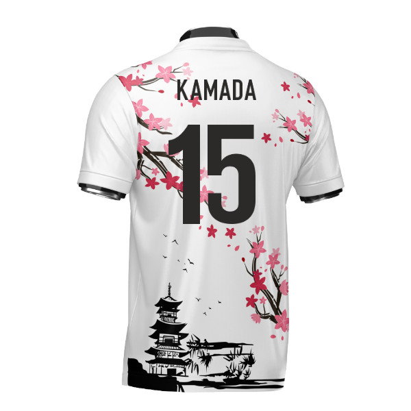Japan Samurai Heritage Football Jersey (Wolvate) Adult Short Sleeve (Kamada 15)