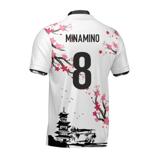 Japan Samurai Heritage Football Jersey (Wolvate) Adult Short Sleeve (Minamino 8)