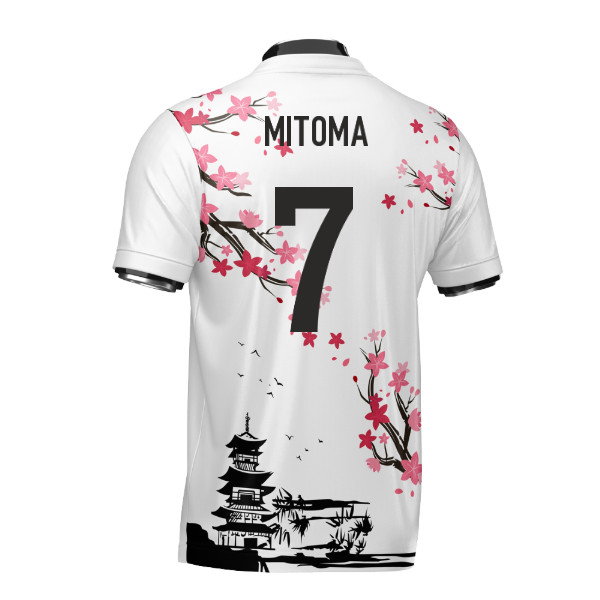 Japan Samurai Heritage Football Jersey (Wolvate) Adult Short Sleeve (Mitoma 7)
