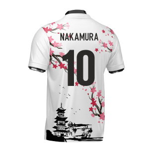 Japan Samurai Heritage Football Jersey (Wolvate) Adult Short Sleeve (Nakamura 10)