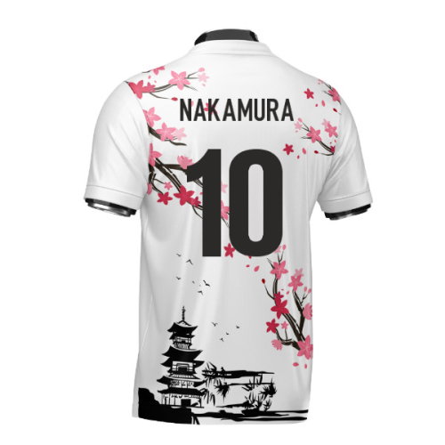 Japan Samurai Heritage Football Jersey (Wolvate) Adult Short Sleeve (Nakamura 10)