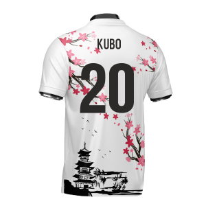 Japan Samurai Heritage Football Jersey (Wolvate) Kids Short Sleeve (Kubo 20)