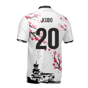 Japan Samurai Heritage Football Jersey (Wolvate) Kids Short Sleeve (Kubo 20)