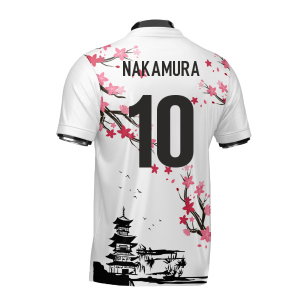 Japan Samurai Heritage Football Jersey (Wolvate) Kids Short Sleeve (Nakamura 10)