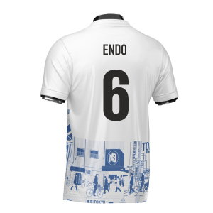 Japan Tokyo Heritage Football Jersey Blue (Wolvate) Adult Short Sleeve (Endo 6)