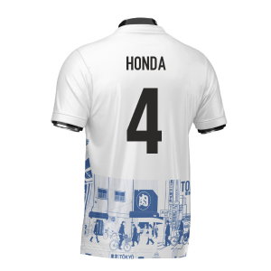Japan Tokyo Heritage Football Jersey Blue (Wolvate) Adult Short Sleeve (Honda 4)