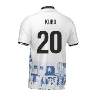 Japan Tokyo Heritage Football Jersey Blue (Wolvate) Adult Short Sleeve (Kubo 20)