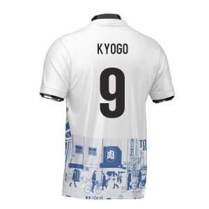 Japan Tokyo Heritage Football Jersey Blue (Wolvate) Adult Short Sleeve (Kyogo 9)