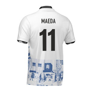 Japan Tokyo Heritage Football Jersey Blue (Wolvate) Adult Short Sleeve (Maeda 11)