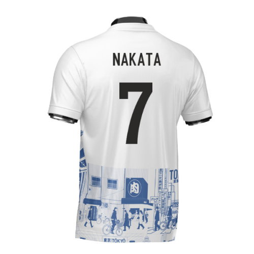 Japan Tokyo Heritage Football Jersey Blue (Wolvate) Adult Short Sleeve (Nakata 7)