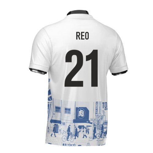 Japan Tokyo Heritage Football Jersey Blue (Wolvate) Adult Short Sleeve (Reo 21)