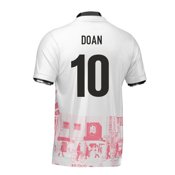 Japan Tokyo Heritage Football Jersey Red (Wolvate) Adult Short Sleeve (Doan 10)