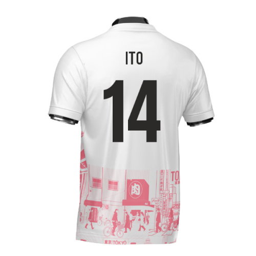 Japan Tokyo Heritage Football Jersey Red (Wolvate) Adult Short Sleeve (Ito 14)