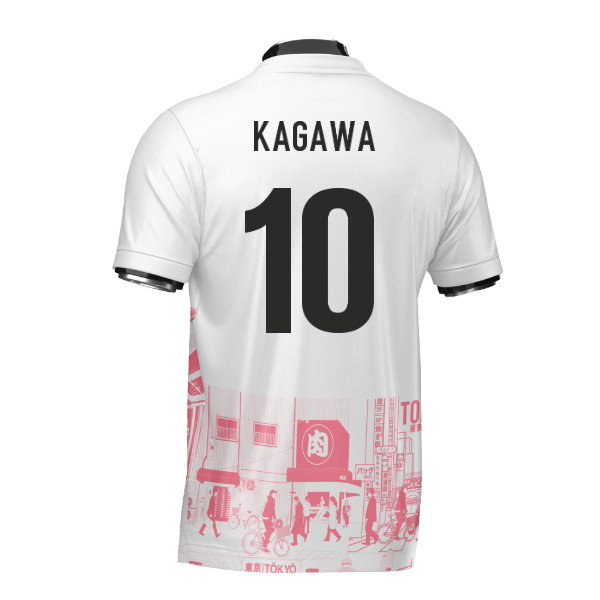 Japan Tokyo Heritage Football Jersey Red (Wolvate) Adult Short Sleeve (Kagawa 10)