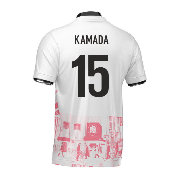 Japan Tokyo Heritage Football Jersey Red (Wolvate) Adult Short Sleeve (Kamada 15)