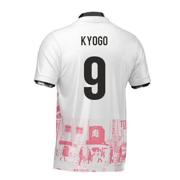Japan Tokyo Heritage Football Jersey Red (Wolvate) Adult Short Sleeve (Kyogo 9)