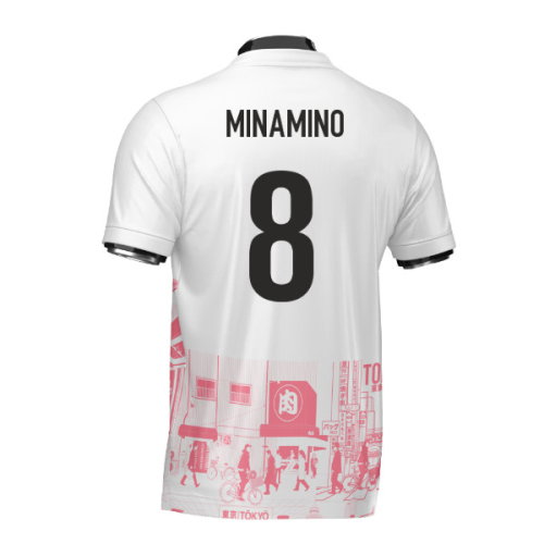 Japan Tokyo Heritage Football Jersey Red (Wolvate) Adult Short Sleeve (Minamino 8)