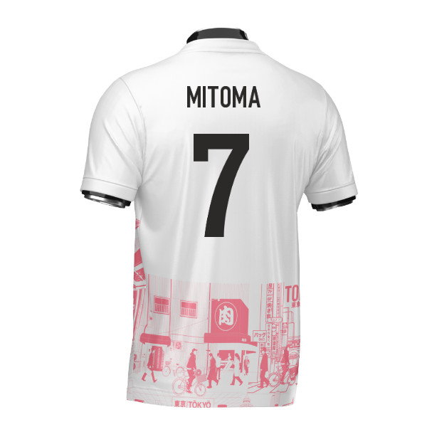 Japan Tokyo Heritage Football Jersey Red (Wolvate) Adult Short Sleeve (Mitoma 7)