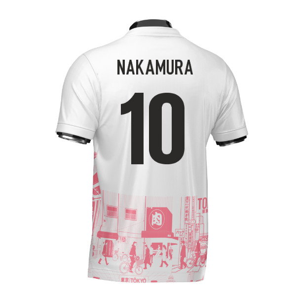 Japan Tokyo Heritage Football Jersey Red (Wolvate) Adult Short Sleeve (Nakamura 10)