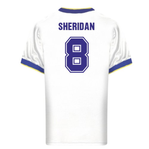 Leeds United 1986 Retro Football Shirt (Sheridan 8)