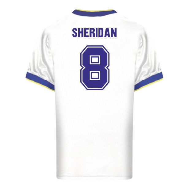 Leeds United 1986 Retro Football Shirt (Sheridan 8)