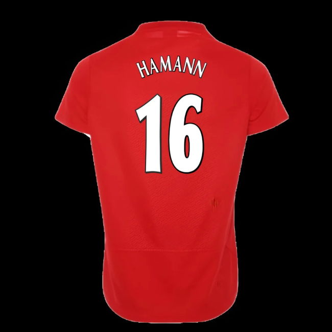 Liverpool FC 2005 Istanbul Home Shirt (Womens) (HAMANN 16)