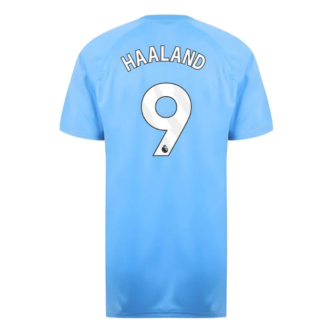 Man City Poly T-Shirt (Blue) (Haaland 9)